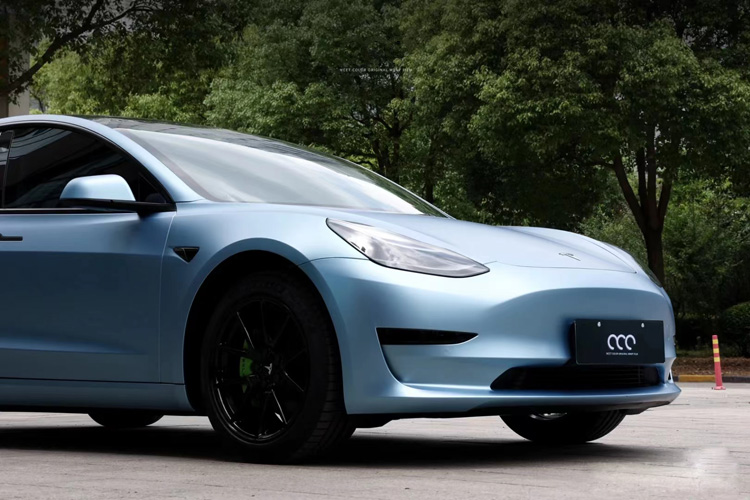 特斯拉Model3  超哑清雾蓝